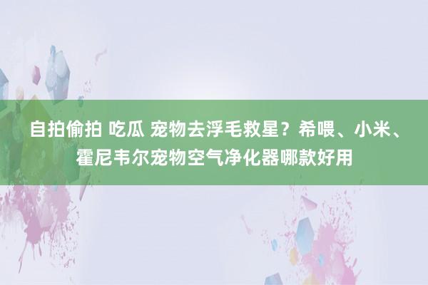 自拍偷拍 吃瓜 宠物去浮毛救星？希喂、小米、霍尼韦尔宠物空气净化器哪款好用