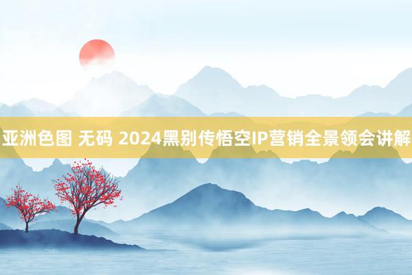 亚洲色图 无码 2024黑别传悟空IP营销全景领会讲解