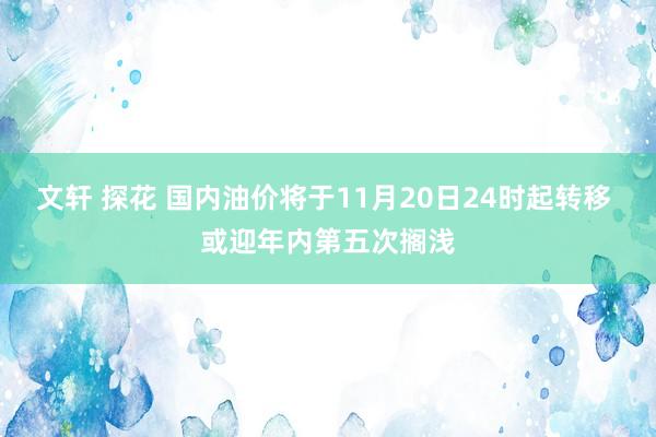 文轩 探花 国内油价将于11月20日24时起转移 或迎年内第五次搁浅