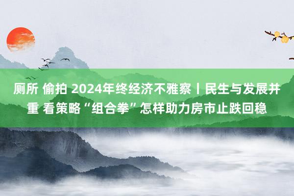 厕所 偷拍 2024年终经济不雅察丨民生与发展并重 看策略“组合拳”怎样助力房市止跌回稳