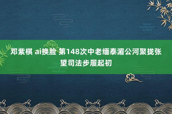 邓紫棋 ai换脸 第148次中老缅泰湄公河聚拢张望司法步履起初