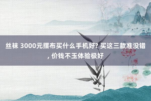 丝袜 3000元摆布买什么手机好? 买这三款准没错， 价钱不玉体验极好